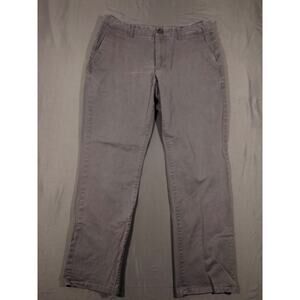 Bonobos Chino Pants Mens 34x30 Gray Slim Fit Stretch Casual Flat Front